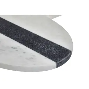 Maison by Premier White And Grey Marble Round Serving Board