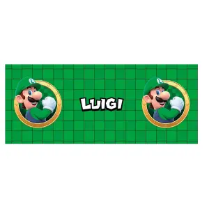 Super Mario Portrait Luigi Mug Green/White (One Size)