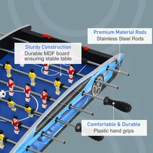 HOMCOM 2ft Foosball Table Arcades Competition Sized for Kids, Adults, Indoor