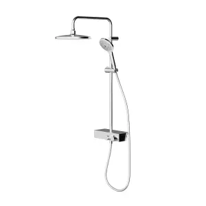 GoodHome Kolima Chrome effect Thermostatic Multi head shower