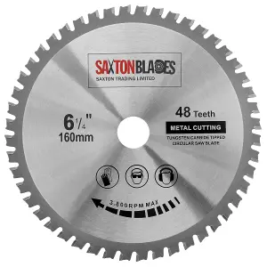 Saxton TCT16048TMB  TCT Circular Blade 160mm x 48T Metal Cutting