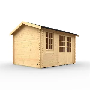 10ft x 8ft (2950mm x 2350mm) Horsforth "The Tallahassee" 28mm Log Cabin With 1 Window