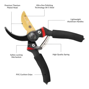 GardenKraft 8-Inch Professional Pruning Shears