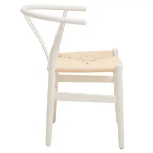 Decent Wishbone Antique White Chair, Scandinavian Swivel Dining Chair For Dining Room, Stylish Modern Chair