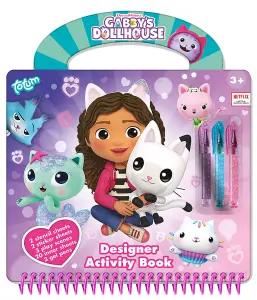 Gabby's Dollhouse Designer Activity Book Childrens Arts & Crafts Creative Set