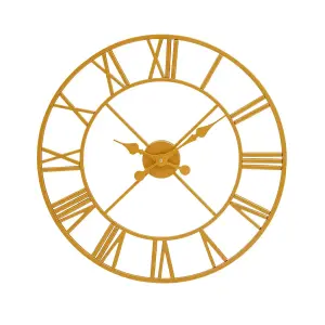 Interiors by Premier Vitus Gold Finish Wall Clock