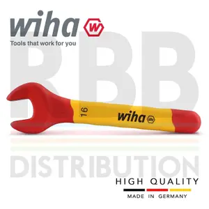 Wiha Spanner Wrench 16mm VDE Electricians Single Insulated Open End 43036