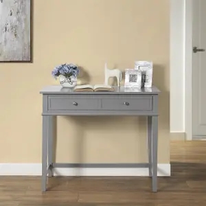 Franklin Writing Desk with 1 Drawer Grey