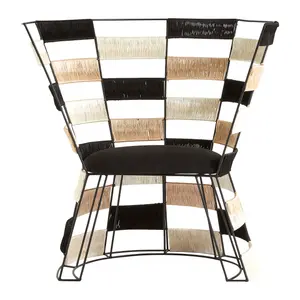 Fusion Beige And Black And White Chair