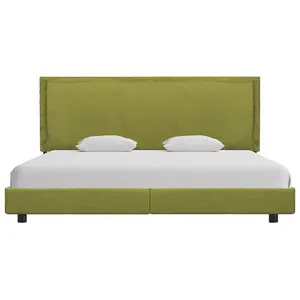 Berkfield Bed Frame Green Fabric 150x200 cm 5FT King Size