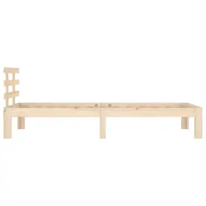 Berkfield Bed Frame Solid Wood 90x200 cm