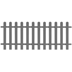 Ayia Grey Composite Fence Panels Grey / 80cm H x 200cm W