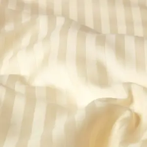 Homescapes Yellow Cotton Stripe Cot Bed Duvet Cover Set 330 Thread Count