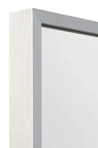 MirrorOutlet Artus -Silver Aluminium Edged Wall Mirror 35" X 24" (90CM X 60CM)