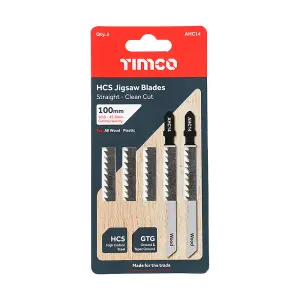 TIMCO Jigsaw Blades Wood Cutting HCS Blades - T101D