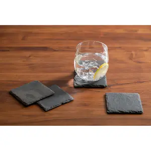 Maison by Premier Slate Square Coasters - Set of 4