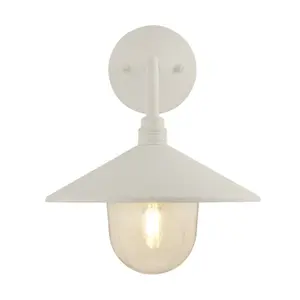 Lighting Collection Wells Sime - Outdoor Wall Light White