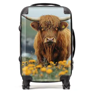 Highland Cow By The Coast Suitcase - Cabin