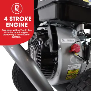 RocwooD RS820 Petrol Pressure Washer 4800 PSI