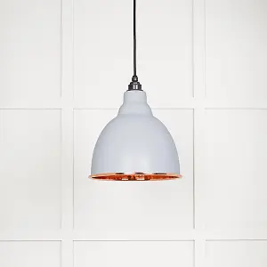 Hammered Copper Brindley Pendant in Birch