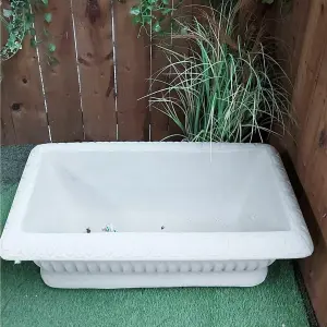 Large Elegant Sandstone Trough