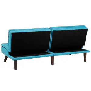 Beliani Scandinavian Sofa Bed RONNE Turquoise