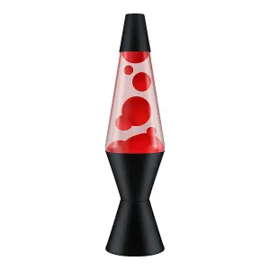 The Original Lava Lamp, Red/Clear Retro Lava Lamp, 14.5" Tall