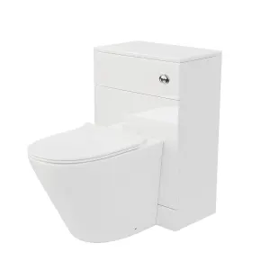 Nes Home Stan Back to Wall Toilet and Concealed Cistern WC Unit