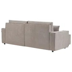 Corner Sofa Right Hand Taupe KARILA