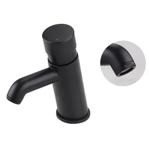 ENKI Vision Black Non Concussive Time Adjustable Basin Mixer Taps 12-Piece