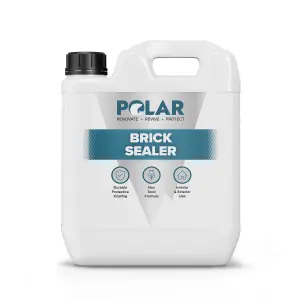 Polar Dust Proof Brick Sealer 5 Litre, Seal & Protect Interior & Exterior Surfaces Ideal For Brick & Masonry Floors & Walls