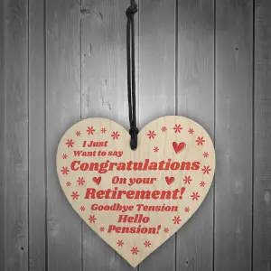 Novelty Retirement Gift for Him Her Colleague Good Luck Leaving Gift Keepsake Heart