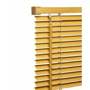 PVC Room Darkening Venetian Blind Teak / 213 cm L x 60 cm W