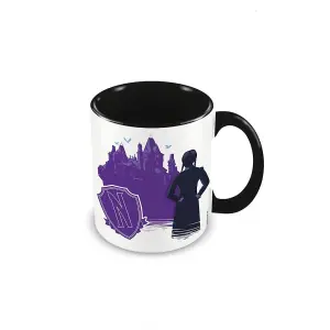 Wednesday Teenage Purgatory Inner Two Tone Mug Purple/White/Black (One Size)