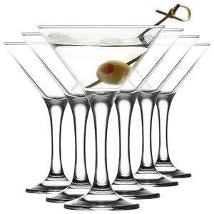 Queensway Home & Dining 175ml 6 Pcs Martini Glasses Cocktails Party Drinks Stemware