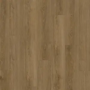 Ident Deep Oak Brown Wood Effect 2mm Thick Glue-Down Luxury Vinyl Tile For Home & Contract Commercial Use 4.752 m² Per Pack