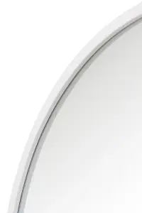 MirrorOutlet The Arcus White Framed Arched Leaner Wall Mirror 180CM X 90CM