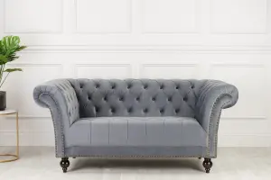 Birlea Chester 2 Seater Sofa Grey