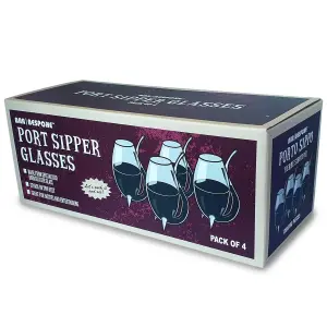 Bar Bespoke Set of 4 Port Sipper Glasses