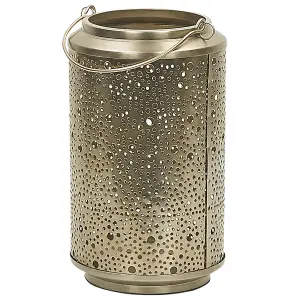 Beliani Glam Lantern CORFU Metal Gold