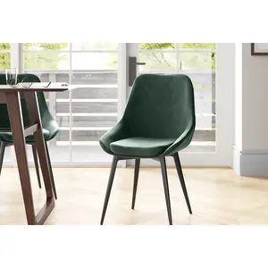 Rocio Upholstered Dining Chair (Set of 2) Green