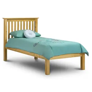 Premium Pine Finish Shaker Style Low Foot End Bed - Single 3ft (90cm)