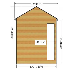 Blenheim Shiplap Summerhouse Garden Sun Room Approx 10 x 6 Feet