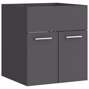 Berkfield Sink Cabinet Grey 41x38.5x46 cm Engineered Wood