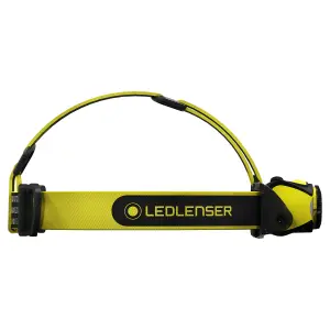 Ledlenser iH9R Rechargable 600 Lumen RGB Light LED Head Torch with Helmet Mount Kit for Plumbers Electricians and DIY