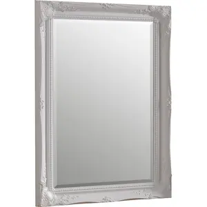 Burdette Glass Flat Wall Mirror Silver / 103 cm H x 73 cm W