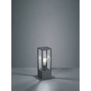 Luminosa Garonne Modern Outdoor Pedestal Light Anthracite IP44 - UK Stock