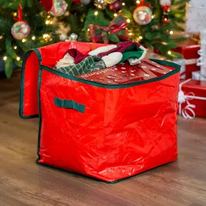 The Christmas Workshop Bauble and Decoration Storage Bag - Huge Capacity - Holds 64 Baubles - Keep Safe and Protects from Damage