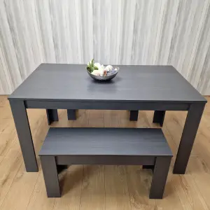 Dining Table Set Grey Dining Table With 2 Benches Kitchen Dining Table Set Dining Room Table for Four