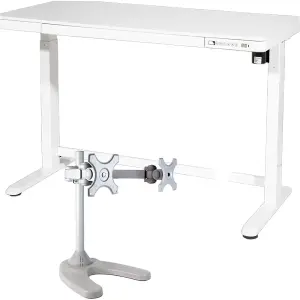 Ergonomic Electric Sit & Stand Desk with USB Ports and Twin Monitor Bracket - 1200 x 600mm